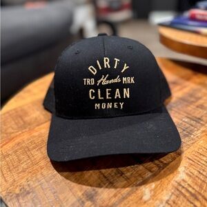 Black and Gold Troll co. Trucker hat